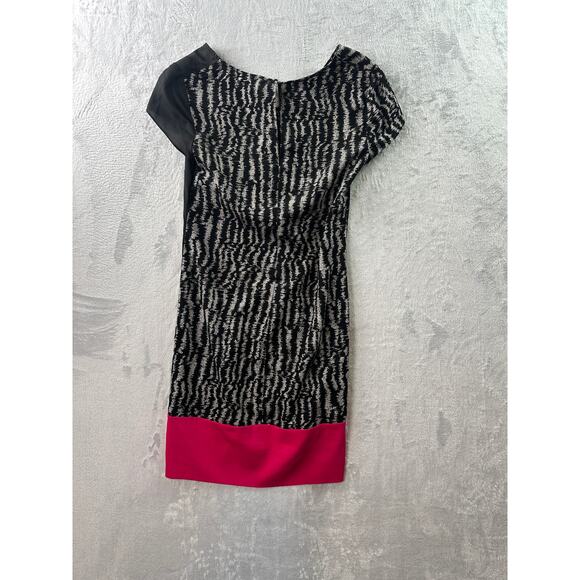 M60 Miss Sixty Color Block Dress | Black, Gray, Pink | Size 0 | Y2K Retro - Picture 2 of 5